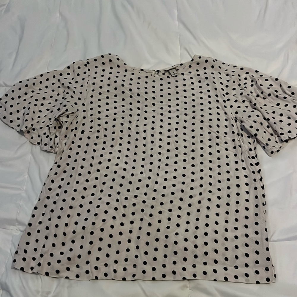 Polka dot work top